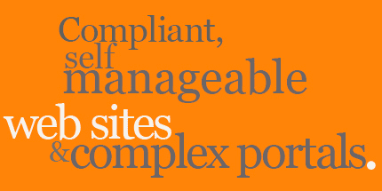 Compliant,self manageable web sites